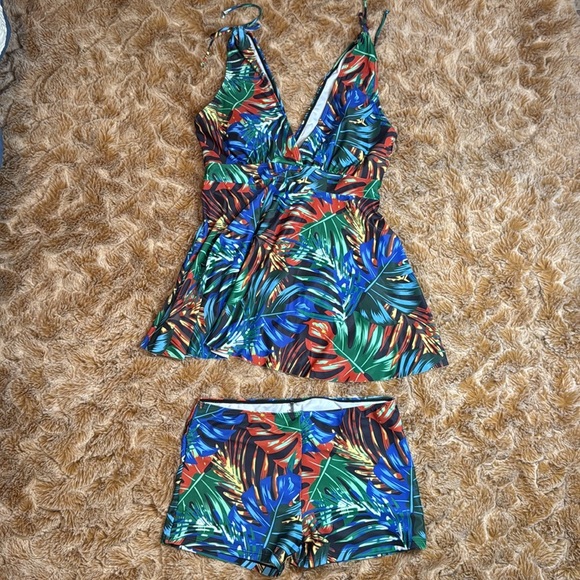 NWOT Tropical Bathing suit size L - Picture 1 of 9